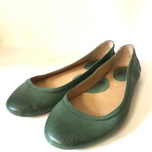 Frye Shoes size 11 Green Leather Cassie ballet